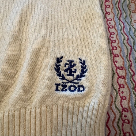 Izod Childrens Yellow and Navy V-Neck Argyle Sweater Vest Size S (4) - Picture 2 of 6